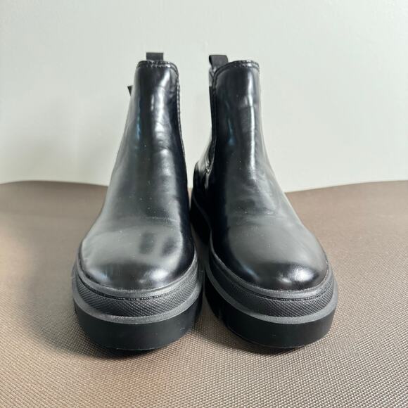 Circus Sam Edelman Pull On Boots Leather Ankle Chunky Lug Sole Outdoor Size 7 - Picture 6 of 7